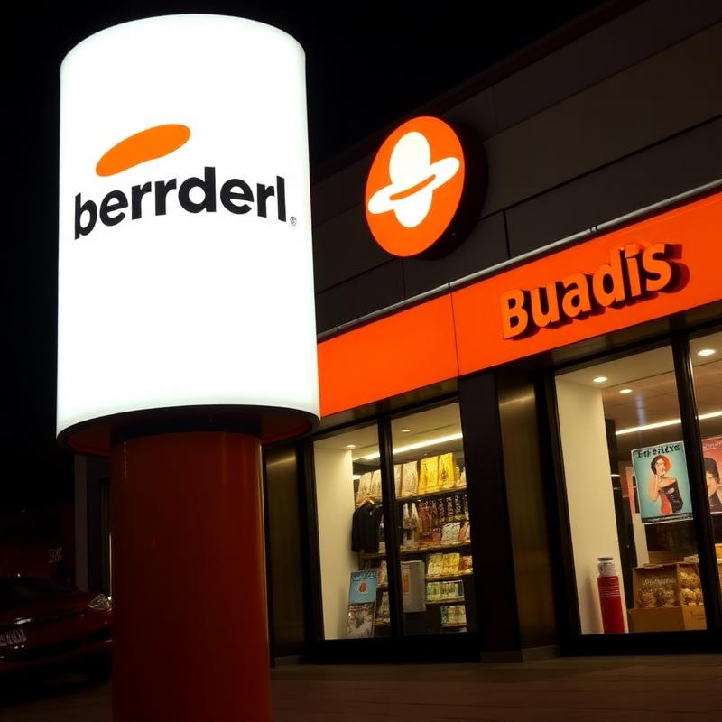 Totem luminoso corporativo executada pela Pissk Soluções Visuais